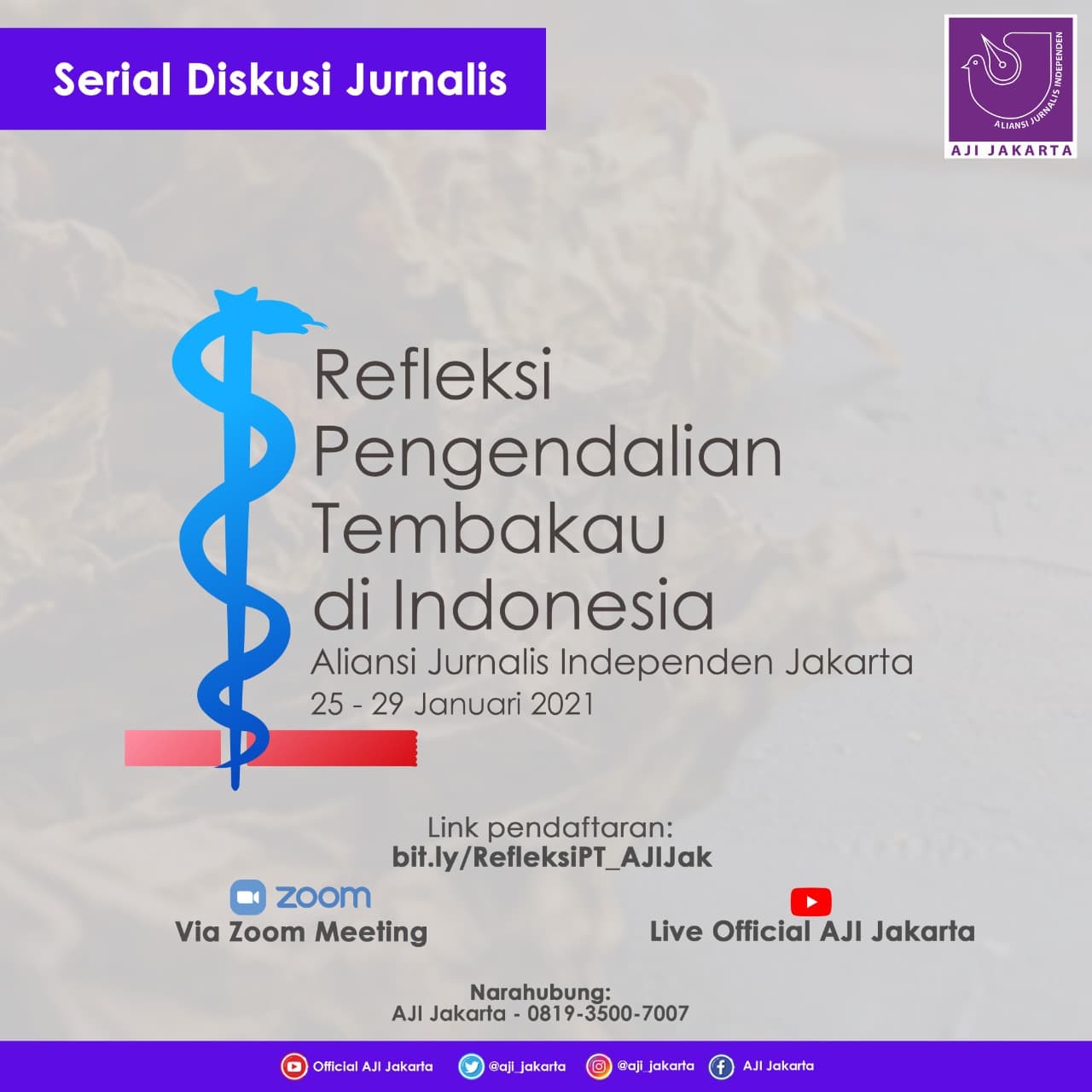 Refleksi Pengendalian Tembakau AJI Jakarta 2021