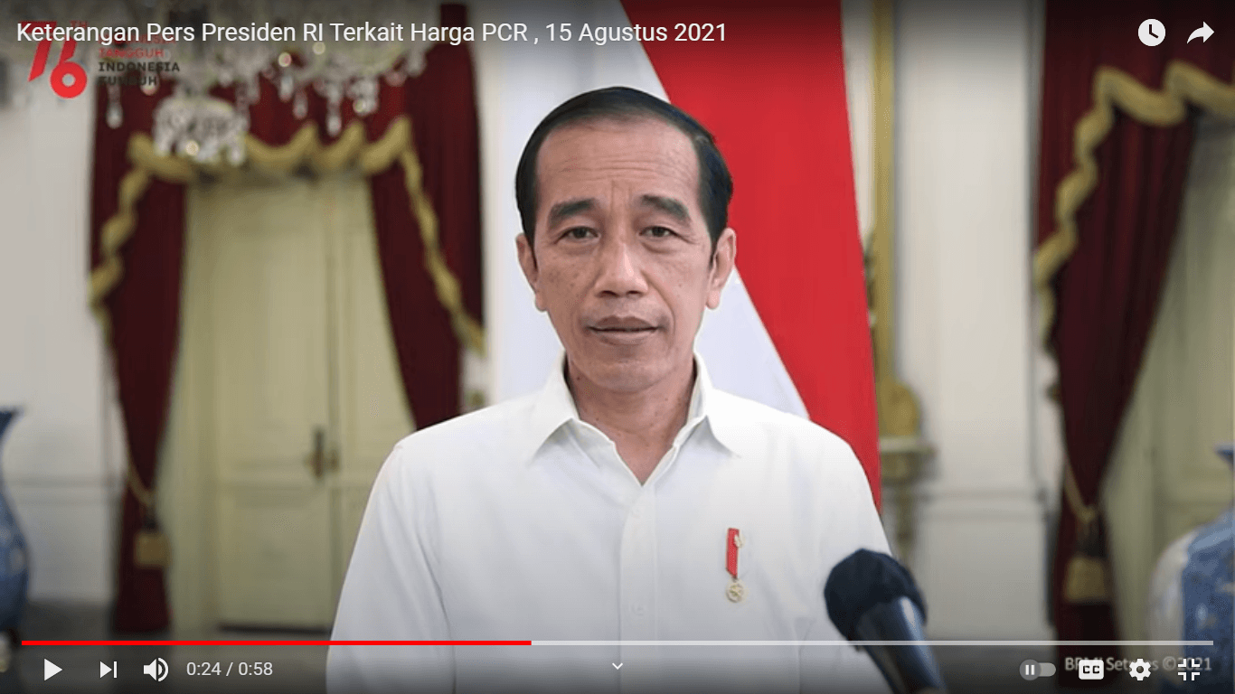 Kabar Gembira! Jokowi Turunkan Harga PCR
