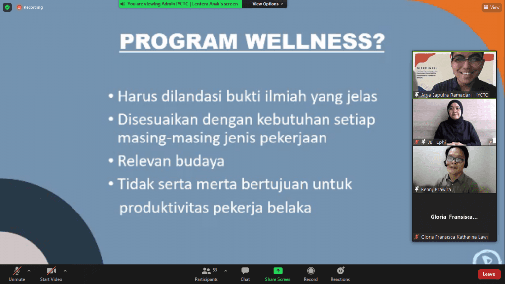 Welas Asih Jadi Budaya Jaga Kesehatan Mental Aktivis Pengendalian Tembakau