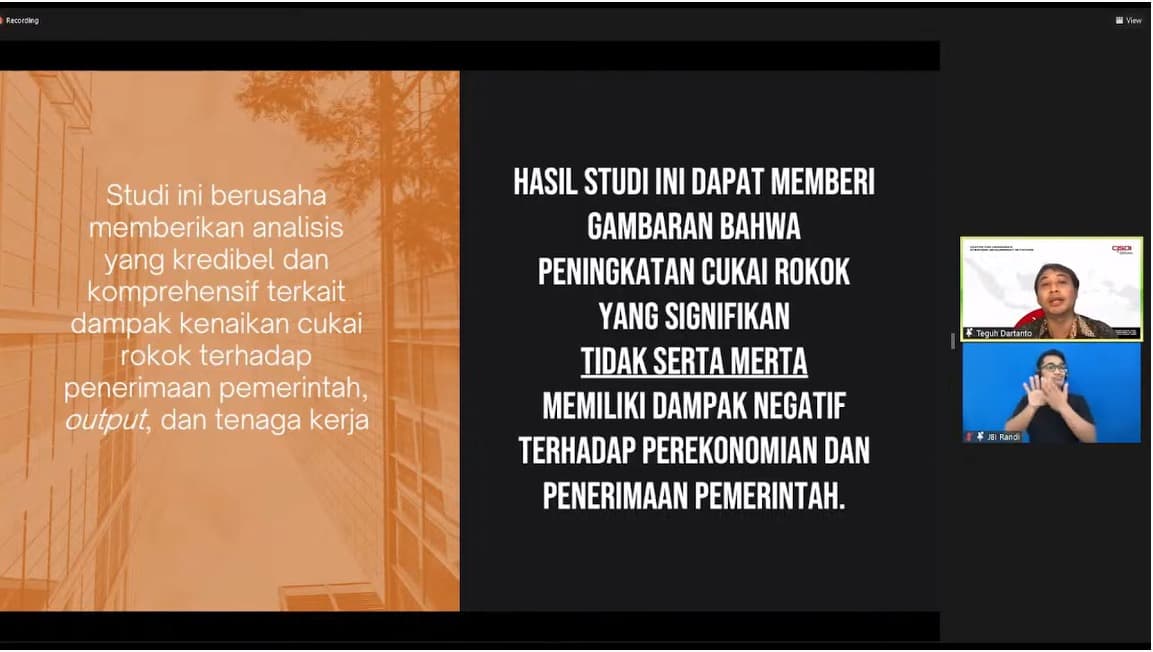 CISDI: Kenaikan Cukai Bisa Naikkan Penerimaan Negara Rp7,92 Triliun