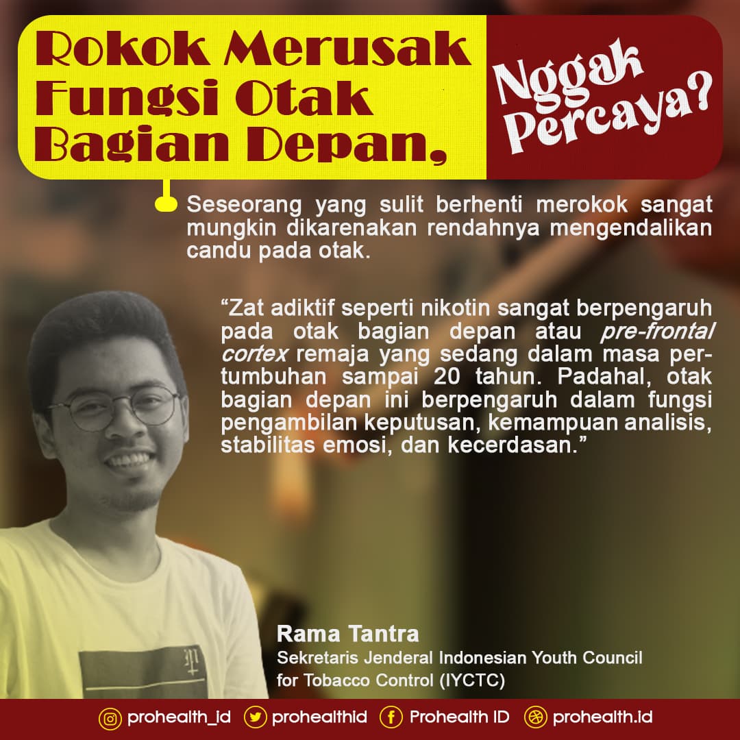 Rokok Merusak Fungsi Otak Bagian Depan, Nggak Percaya?