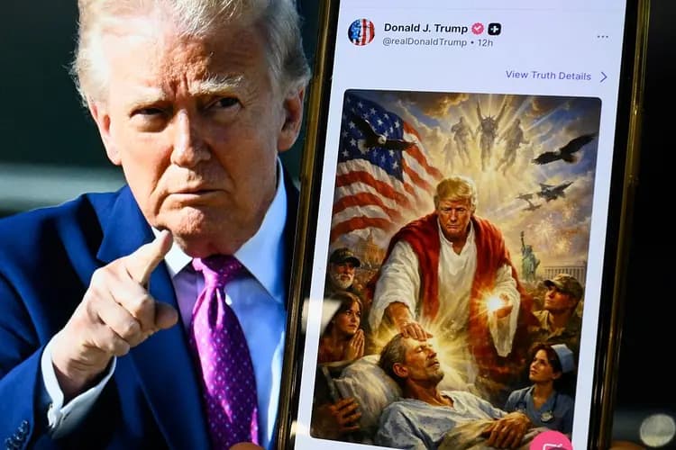 Wakil Presiden Katolik Bicara Gambar Trump Mirip Yesus