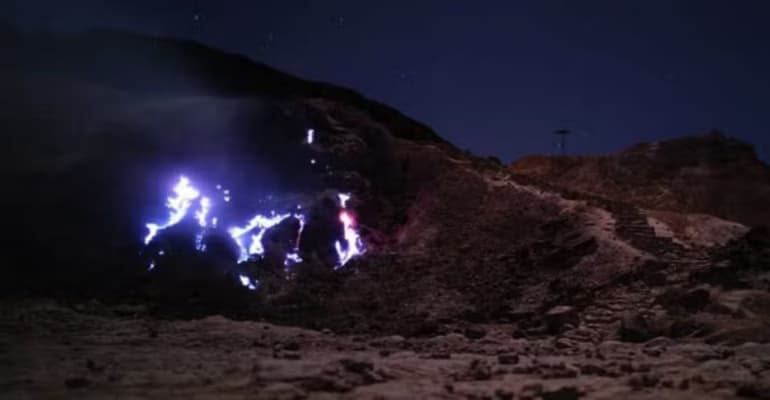“Blue Fire” Papandayan Viral, Begini Asal-Usulnya