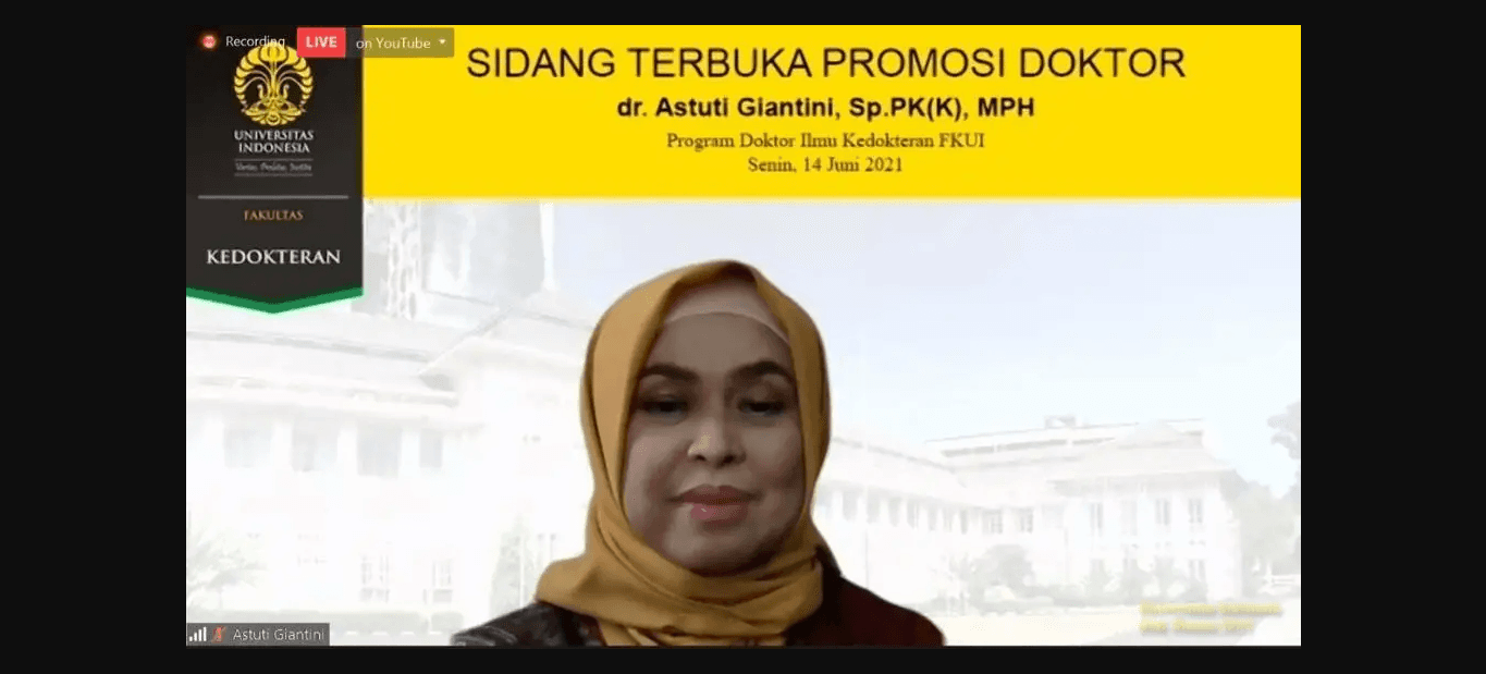 Raih Gelar Doktor, Dirut RSUI: Rokok Pembentuk Resistensi Klopidogrel