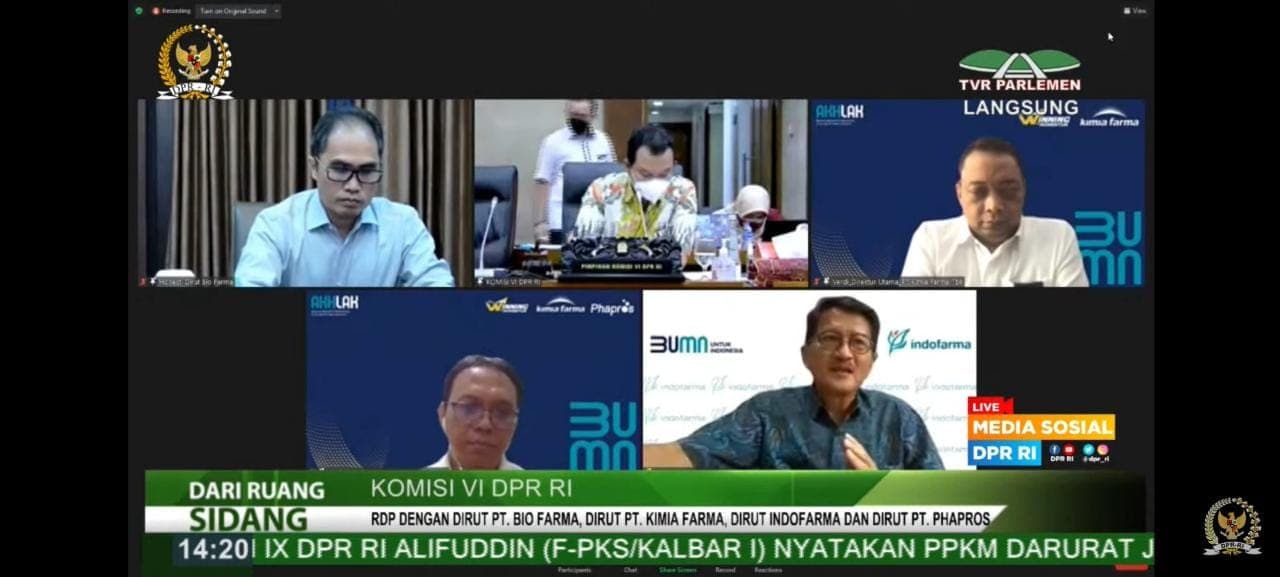 Komisi VI Minta BUMN Farmasi Atasi Kelangkaan Vitamin dan Obat-obatan