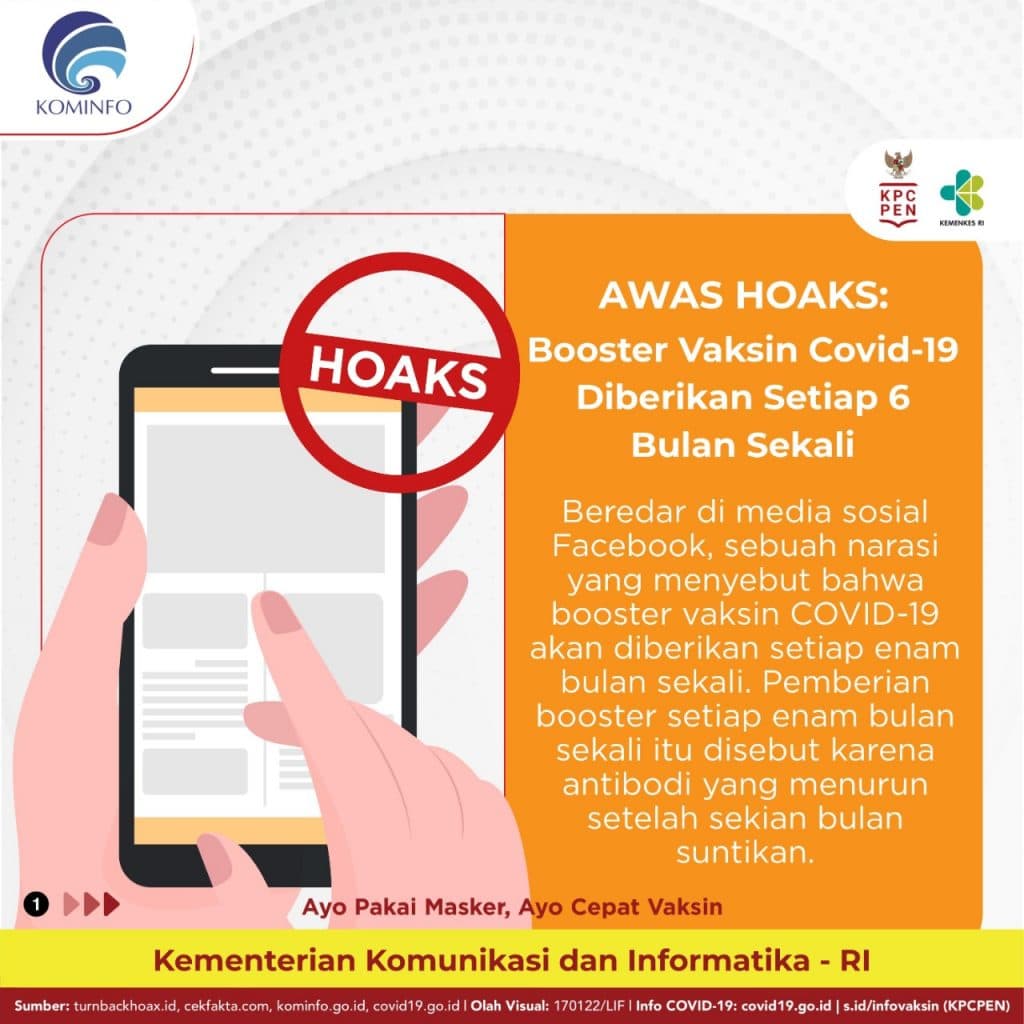 Benarkah Efektivitas Vaksin Menurun Tiap Enam Bulan Harus Booster?