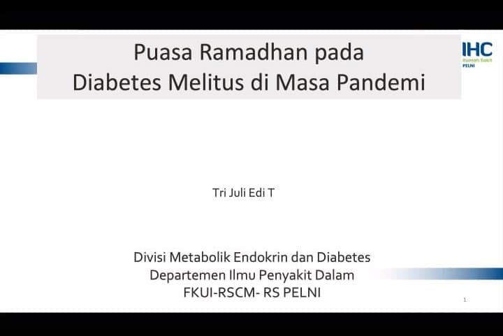 Yuk, Pahami Dulu Aturan Puasa untuk Penyandang Diabetes Melitus