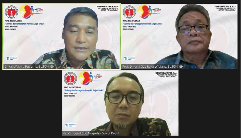 HARI GINJAL SEDUNIA: Fungsi Ginjal Menurun, Deteksi Dini Solusi Cegah Penyakit Ginjal Kronis