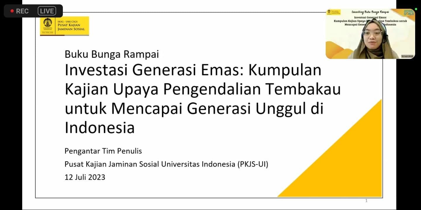Pengendalian Tembakau Hanya Efektif Kalau Indonesia Ratifikasi FCTC