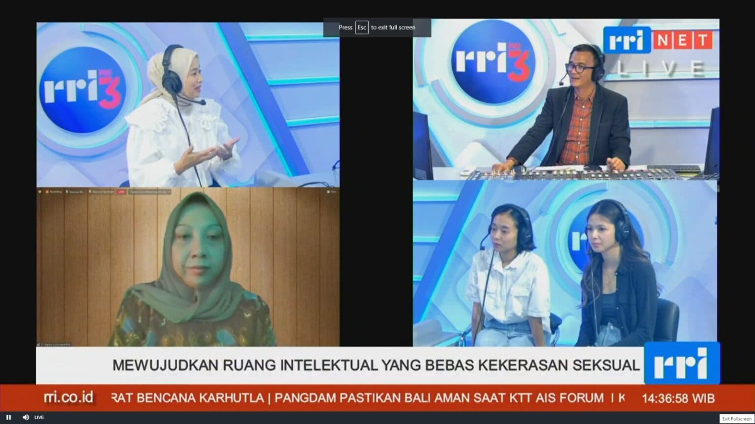 Ruang Intelektual Harus Bebas dari Kekerasan Seksual