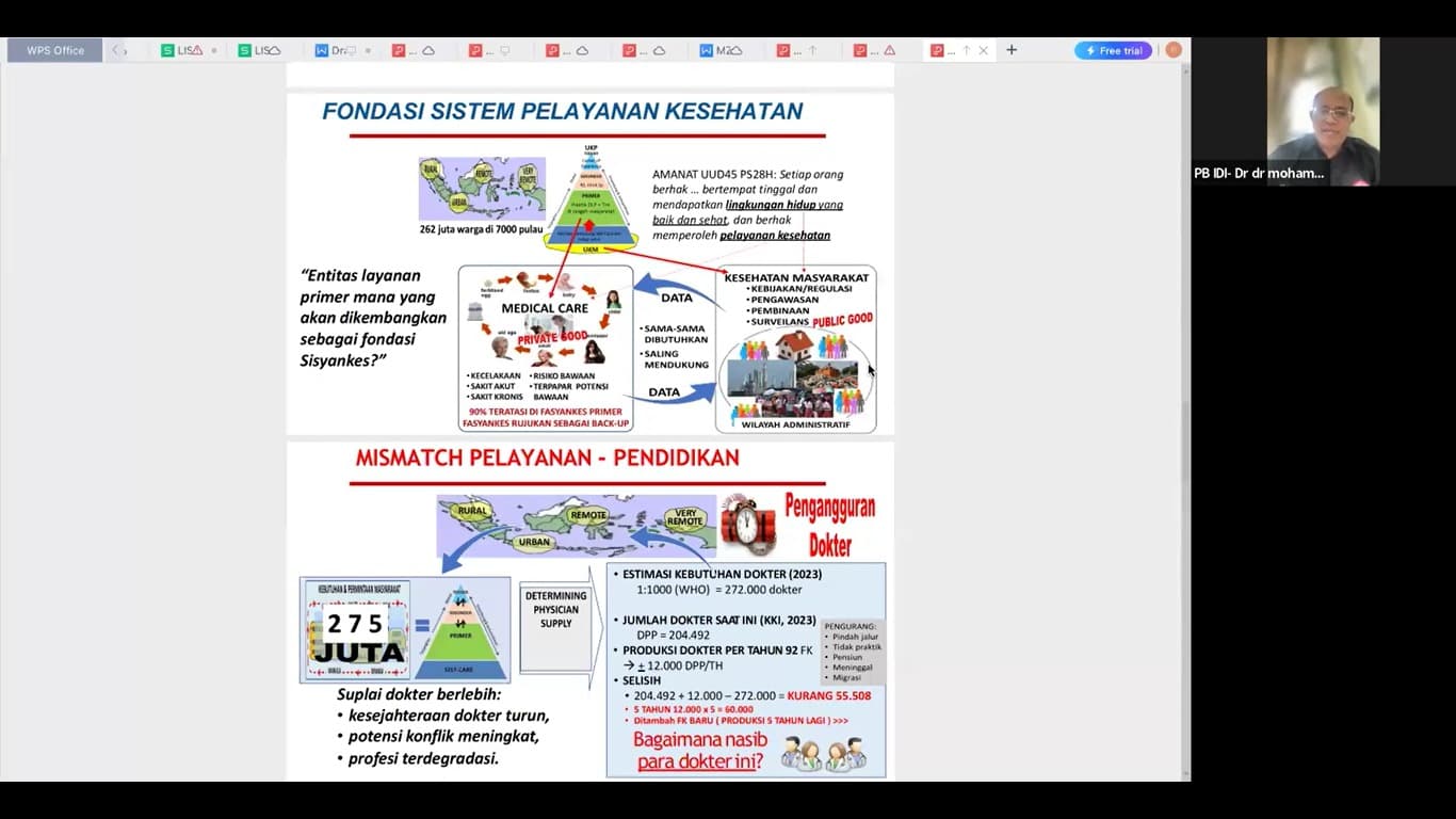 Konferensi pers IDAI sebagai respon terhadap Debat Capres Kelima, Selasa, 6 Februari 2024. Dok.Prohealth.id
