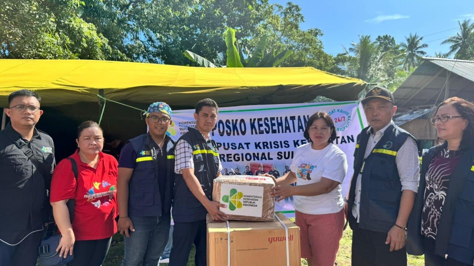 ERUPSI GUNUNGAPI RUANG: Reaksi Cepat Puskris Kesehatan